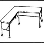 Figure 1-10. Undraped angular instrument table (back table).