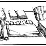 Figure 1-13. Table containing sterile prep supplies.