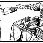 Figure 1-27. Scrub reaching for sterile supplies.
