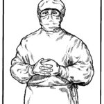Figure 1-28. Sterile team member's attire (front view).