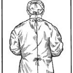 Figure 1-29. Sterile team member's attire (back view).