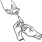 Figure 3-10. Withdraw sterile fluid.