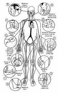 Figure 2-10. Locations of pressure points.