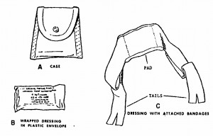 Figure 2-2. Field first aid dressing with individual case.