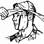 Figure 5-8. Crossing the tails (wound on cheek).