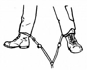 Figure 7-8. Trousers with both air hoses attached to the legs.