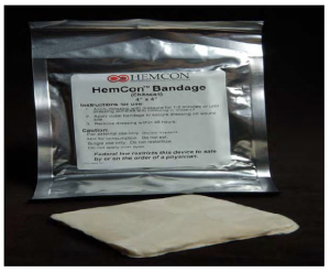 Figure 2-7. Hem-Con™ hemostatic dressing.