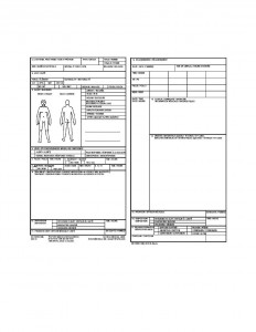 US Field Medical Card DD Form 1380