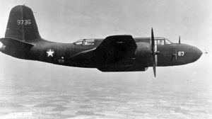 Douglas P-70 in flight. The first P-70 (S/N 39-736). (U.S. Air Force photo)