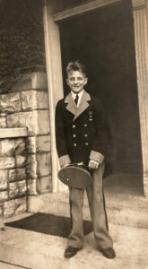 Tom in 1936 at the Western Military Academy, Alton, Illinois, age 12