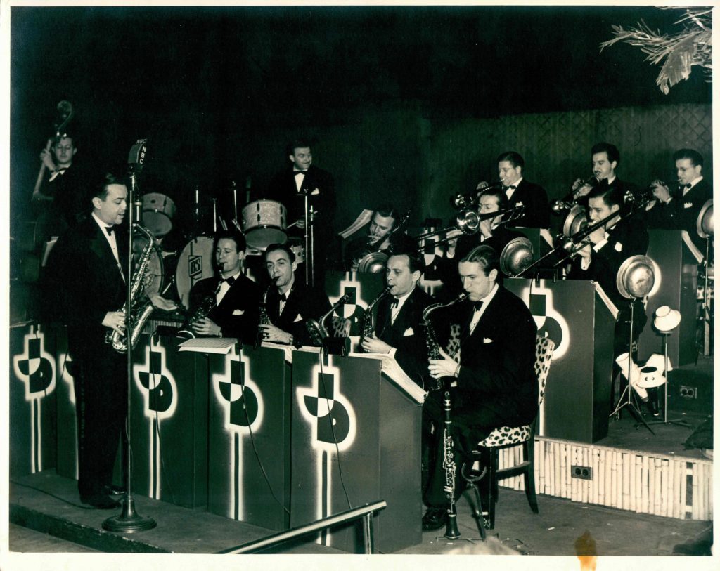Jimmy Dorsey's Band playing at the Panther Room in the Hotel Sherman, Chicago, February, 1940