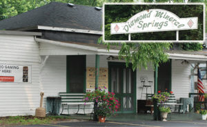 The exterior of the Diamond Mineral Springs restaurant, previously a dance hall and billiards room in rural southern Illinois