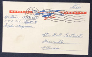 April 30, 1943, Tempe, Arizona, Card Back