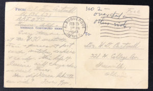 February 25, 1943, Albuquerque, New Mexico, Back