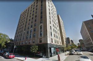 New Lawrence Hotel in 2017, from Google Street View.