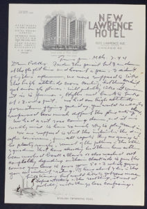 March 7, 1944, Phoenix, Arizona, Transcription, Page 1