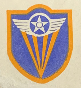 4th Air Force Seal from back of envelope, August 9, 1944, Salinas, California