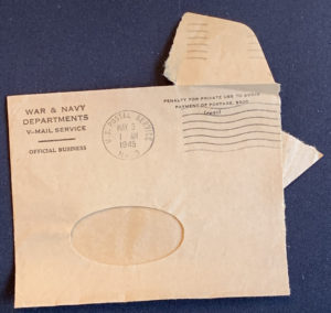 April 23, 1945, Northern France, V-Mail