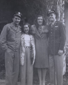 From Left: Tom, Zoe, Jean and Bob Clyde, January, 1945