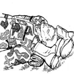 Figure 2-10. Casualty's head immobilized with boots.