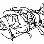 Figure 2-6. Casualty secured to a long spine board.