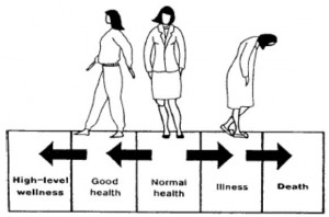 Figure 1-1. The health-illness continuum.