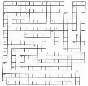 CROSSWORD PUZZLE--MINOR DISCOMFORTS OF A PREGNANT PATIENT