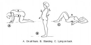 Figure 7-3. Pelvic rocking exercise.