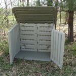 Completed Rubbermaid 32 Cubic Foot Horizontal Storage Shed, Ready to Store my Stuff