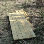 200+ Pounds of ULine 6' A-Frame Wooden Picnic Table, Ready for Assembly
