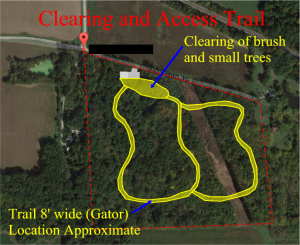 The New Plan with Clearing and Access Trail