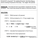 Figure 3-10. Calculating fluid replacement, example 1.