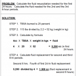 Figure 3-13. Calculating fluid replacement, example 4.